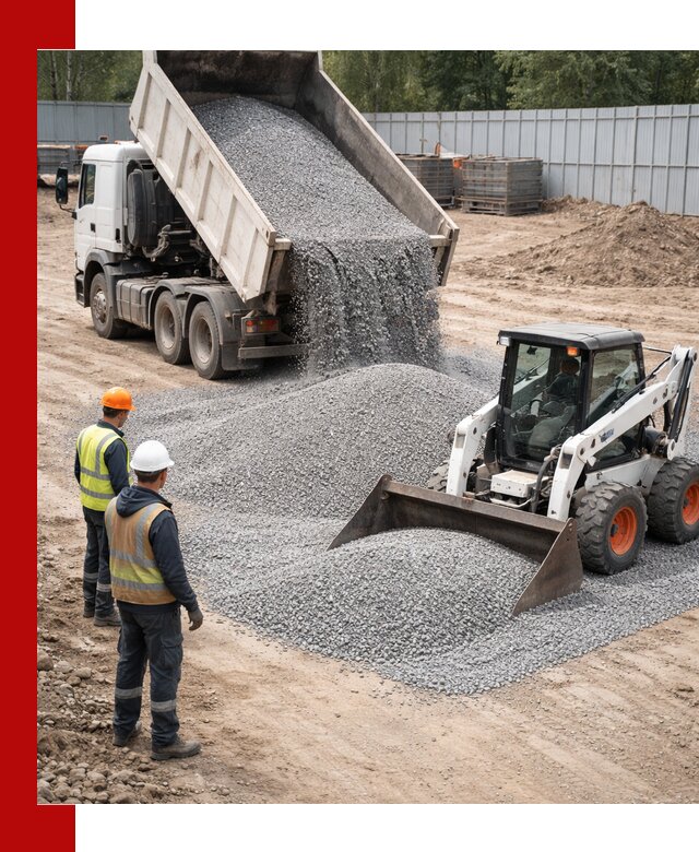 Доставка и продажа гранитного щебня фракции 0-5 в Калининграде