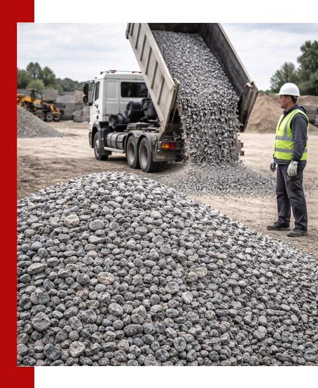 Доставка и продажа гранитного щебня фракции 5-20 в Калининграде