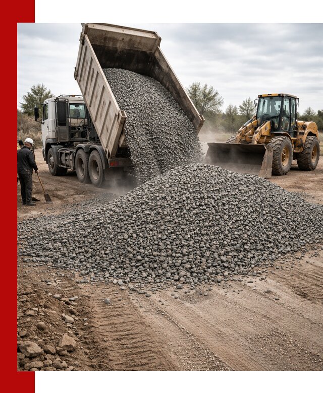 Гранитный щебень фракция 10-20 с доставкой в Калининграде