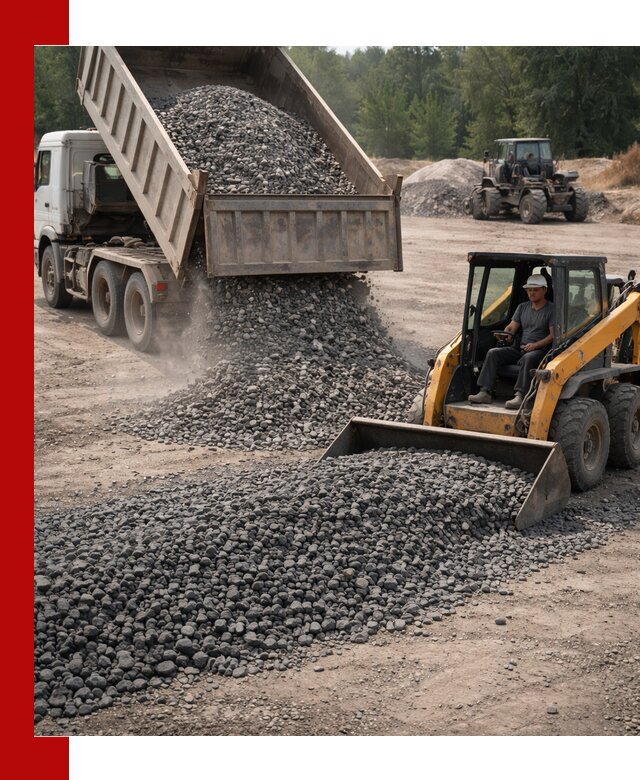 Гранитный щебень фракция 40-70 с доставкой в Калининграде