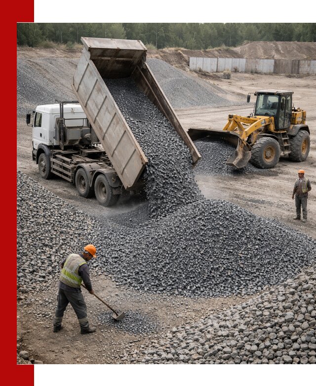 Щебень габбро-диабаз фр. 5-20 с доставкой в Калининграде