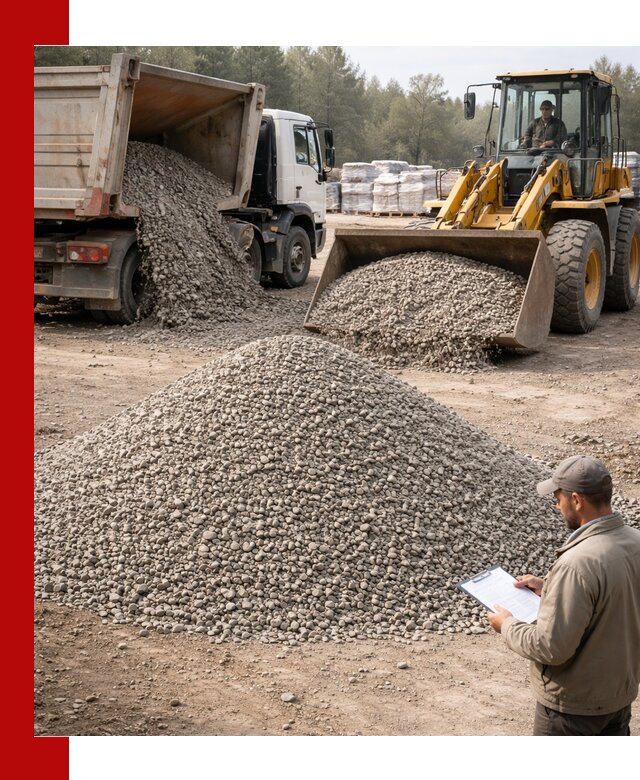 Гравийный щебень фракция 5–10 с доставкой в Калининграде