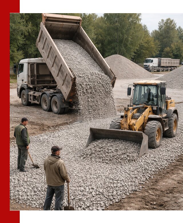 Купить гравийный щебень фракция 20-40 в Калининграде с доставкой