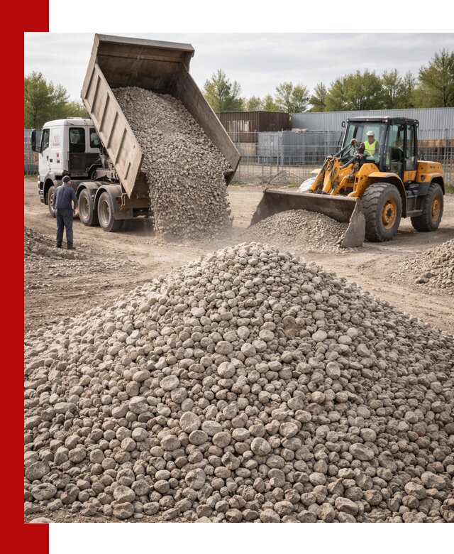 Доломитовый щебень фракции 20–41 с доставкой в Калининграде