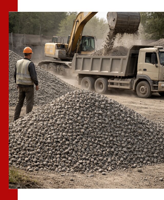 Шлаковый щебень фракция 5-20 с доставкой в Калининграде