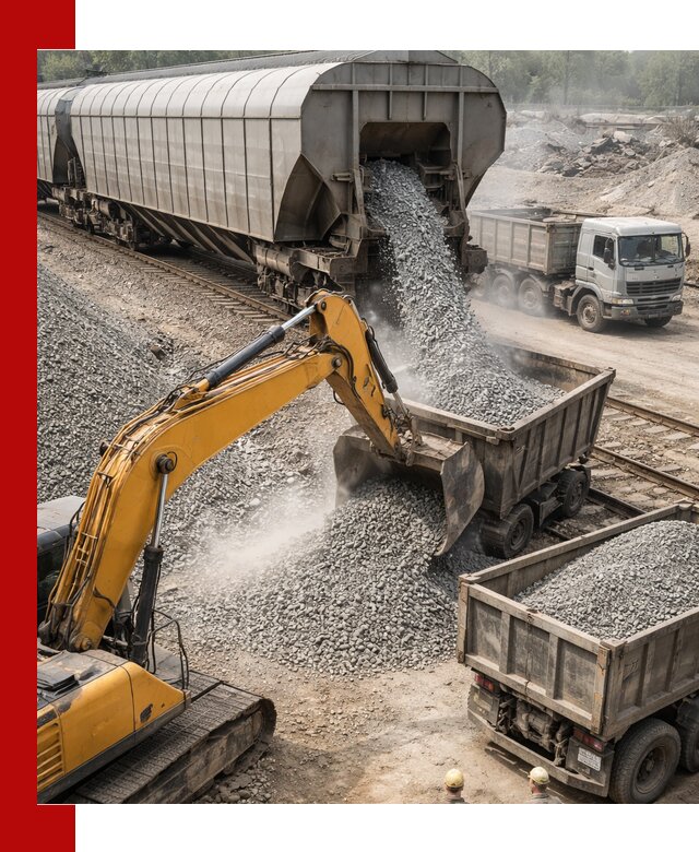 Доставка железнодорожного щебня в Калининграде крупными партиями быстрого отгруза