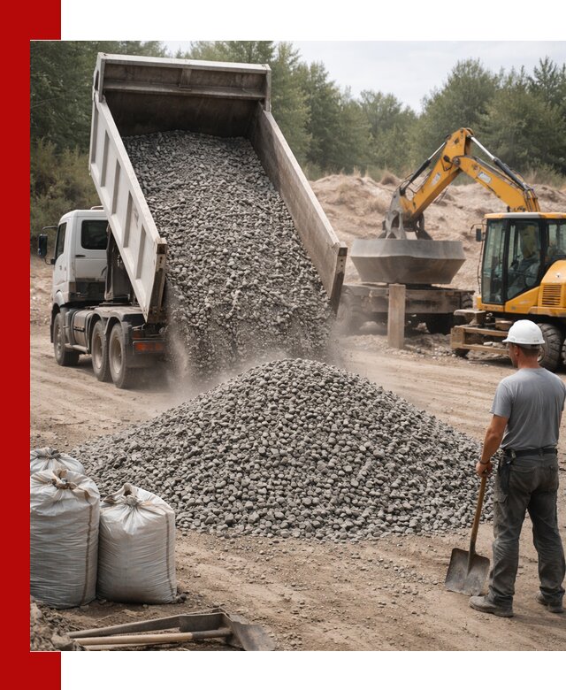 Доставка и продажа бетонного щебня в Калининграде
