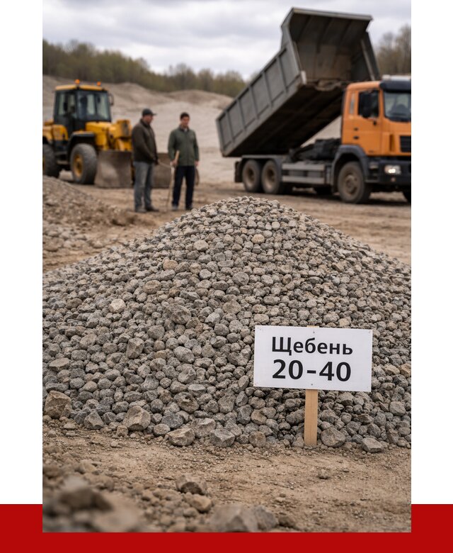 Бетонный щебень фракция 20-40 в Калининграде от 2479 р. | ПРОНЕРУДКлн