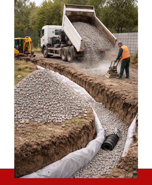 Щебень для дренажа в Калининграде от 1872 р., ПРОНЕРУДКлн доставка