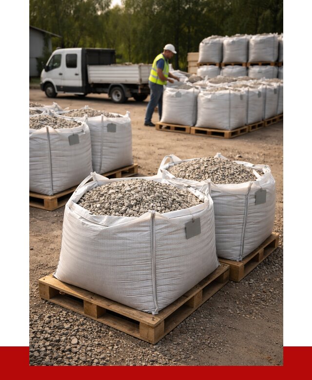 Щебень в мешках с доставкой в Калининграде от 4250 р. | ПРОНЕРУДКлн