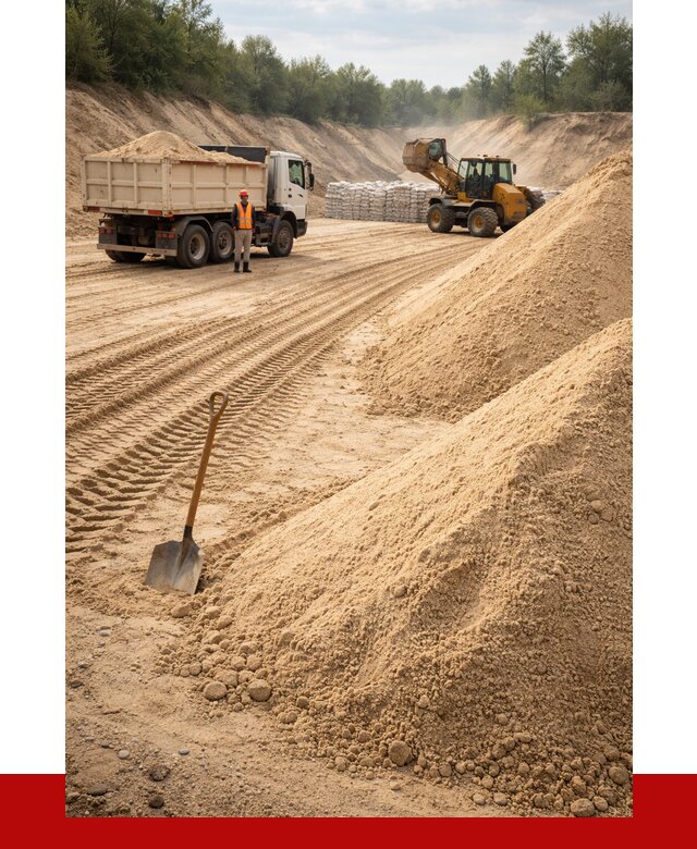 Карьерный песок мелкозернистый в Калининграде от 9106 р. | ПРОНЕРУДКлн