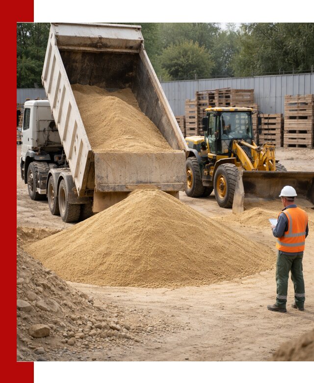 Доставка карьерного мелкозернистого песка в Калининграде