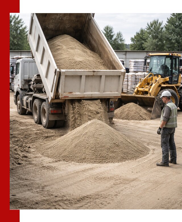 Поставка и доставка песка для бетона в Калининграде