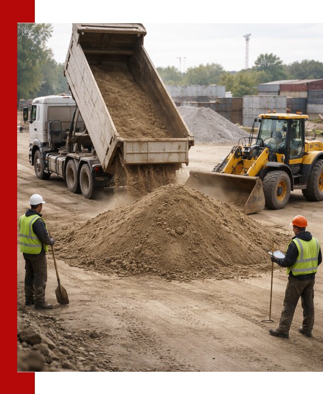 Доставка и продажа пескогрунта оптом и в розницу в Калининграде