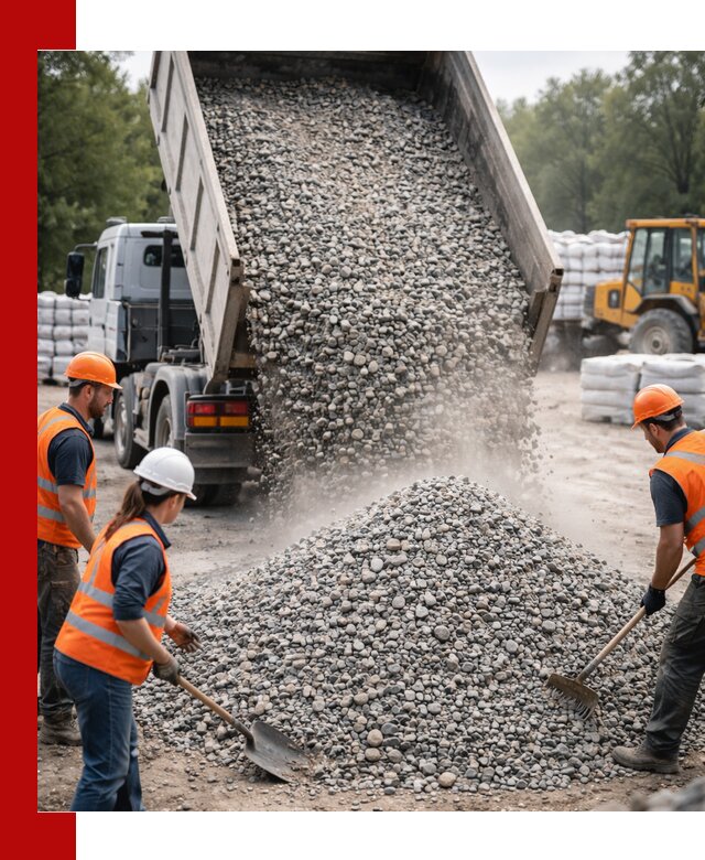Доставка гравия и камня в Калининграде оптом и в розницу