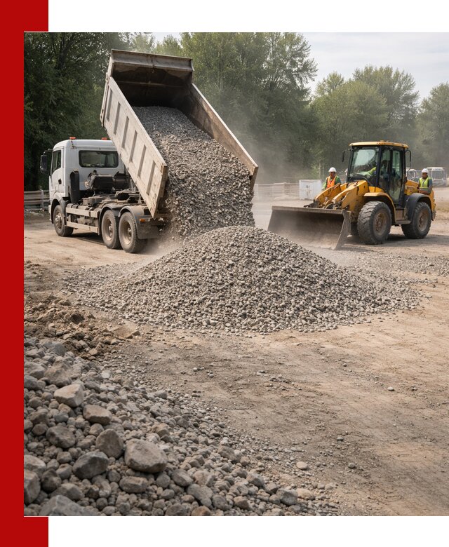 Гравий фракция 5–20 доставка в Калининграде оптом и в розницу