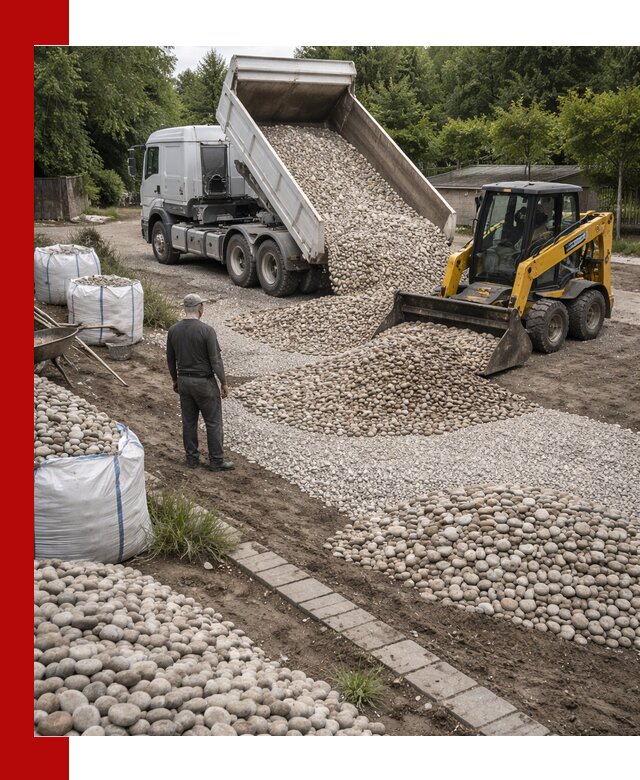 Доставка морской гальки оптом и в розницу в Калининграде
