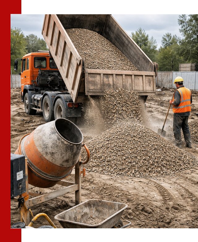Опгс для бетона с доставкой самосвалом в Калининграде от производителя