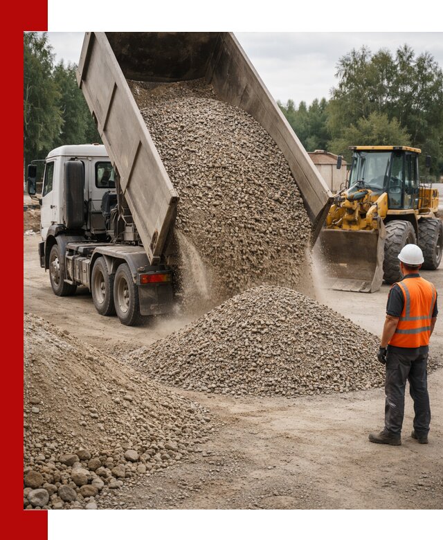 Доставка щпс в Калининграде — щебеночно-песчаная смесь под заборы и дорожки