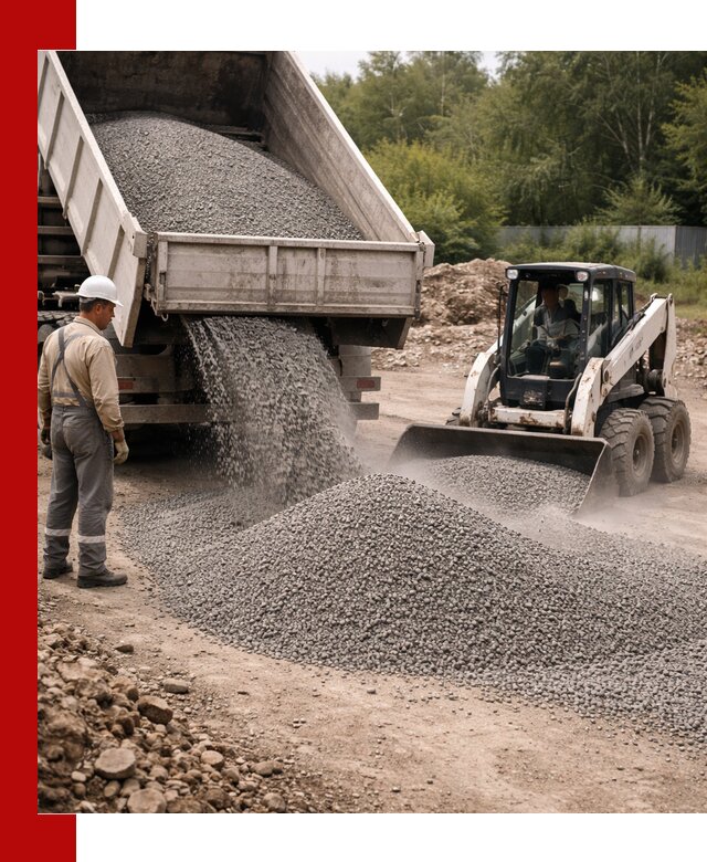 Доставка гравийного отсева 0-5 в Калининграде оптом и в розницу