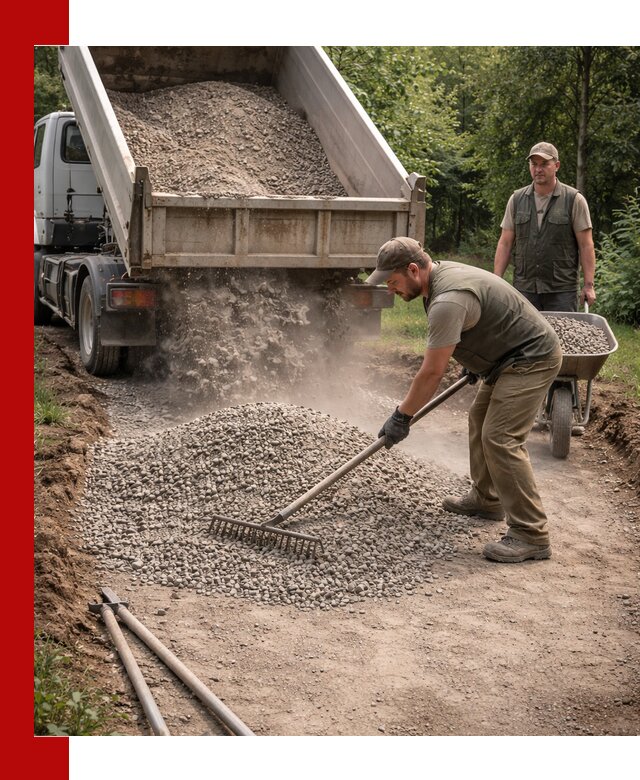 Каменная крошка для дорожек с доставкой в Калининграде