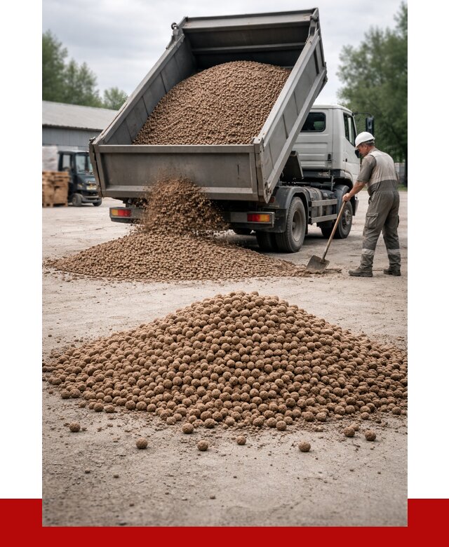 Керамзит с доставкой в Калининграде от 4250 р. за м3 | ПРОНЕРУДКлн