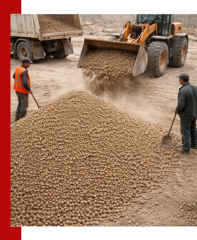 Керамзит фракция 10-20 с доставкой в Калининграде