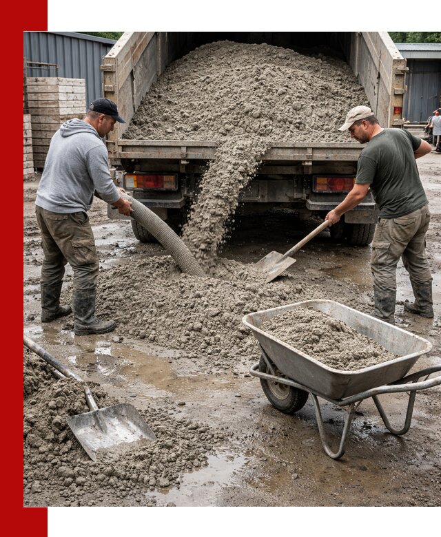 Цементно-песчаная смесь М150 доставка в Калининграде