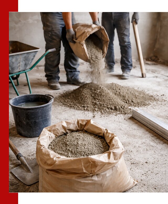 Доставка сухой смеси для стяжки в Калининграде