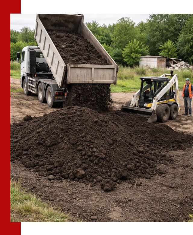 Поставка плодородной земли с доставкой самосвалом в Калининграде