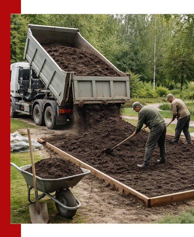 Доставка грунта для озеленения и благоустройства в Калининграде