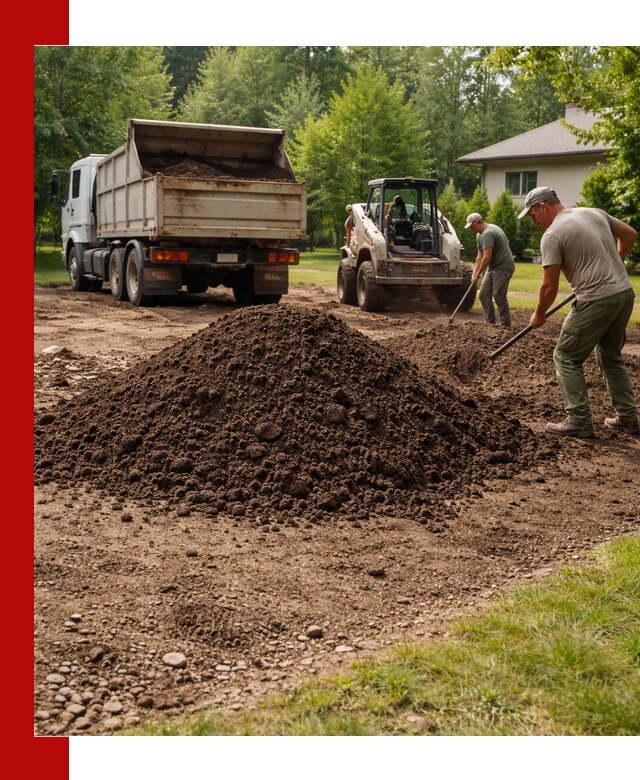 Доставка и укладка грунта для газона в Калининграде