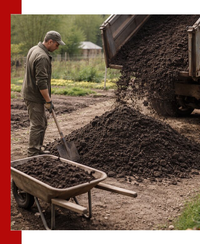 Доставка качественной земли для огорода в Калининграде