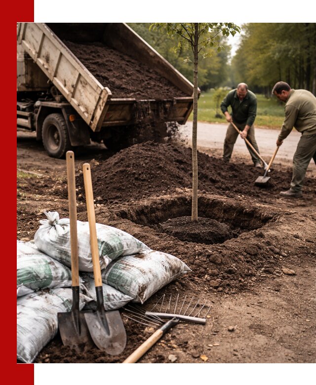 Грунт для посадки деревьев в Калининграде — доставка и подготовка почвы