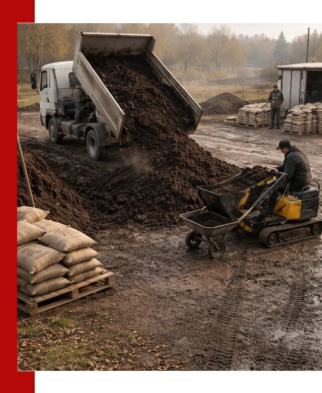 Кислый торф в доставке по выгодным ценам в Калининграде