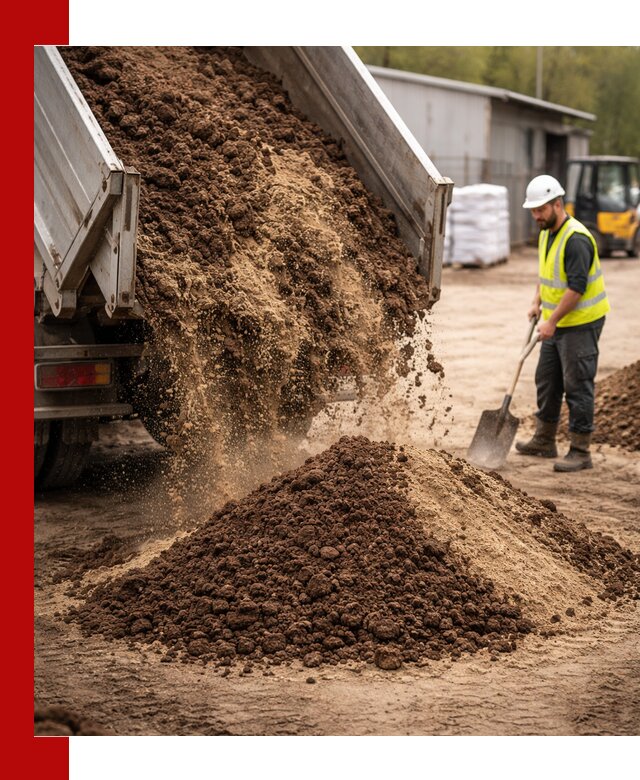 Доставка торфо-песчаной смеси в Калининграде для строительства и озеленения