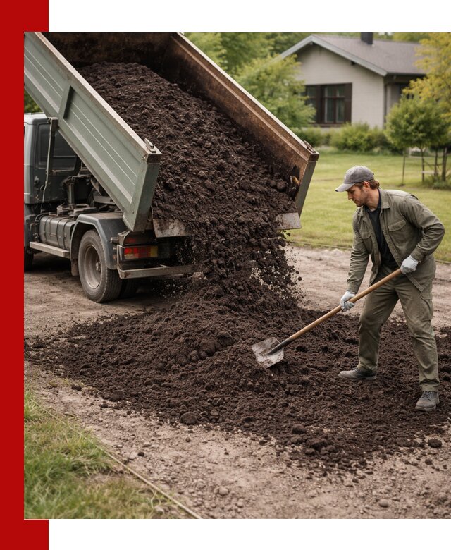 Чернозем для газона с доставкой в Калининграде быстро и качественно