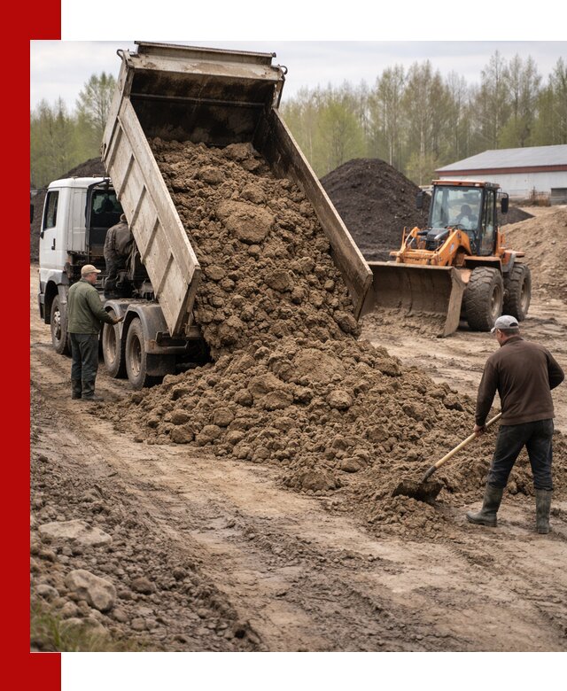 Доставка глин и суглинков в Калининграде оптом и вкрай