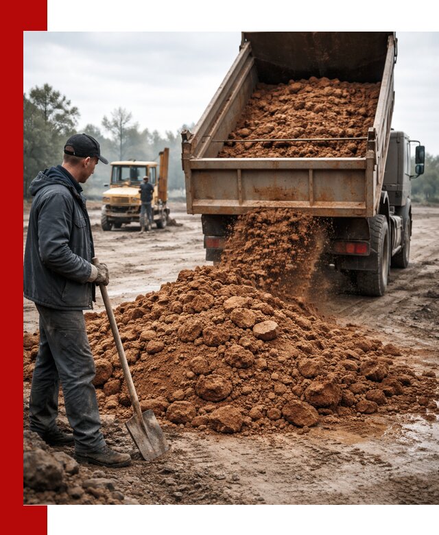 Глина для засыпки в Калининграде с доставкой самосвалами