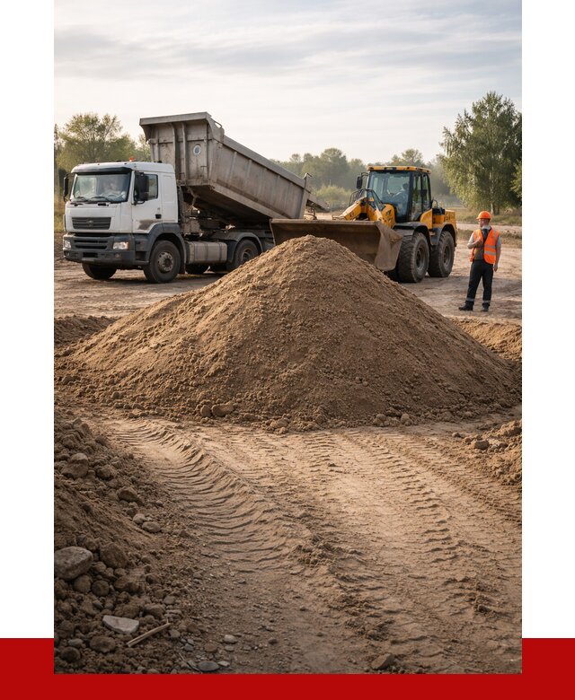 Купить песчаный грунт с доставкой в Калининграде от 4250 р. | ПРОНЕРУДКлн