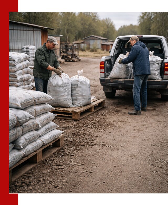 Купить конский навоз в мешках с доставкой в Калининграде