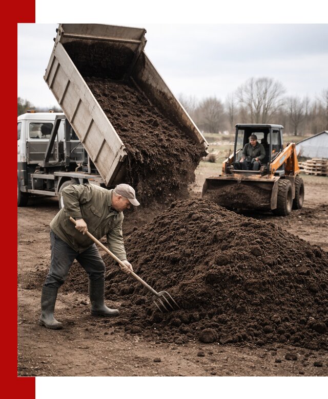 Доставка и продажа перегноя в Калининграде быстро и дешево