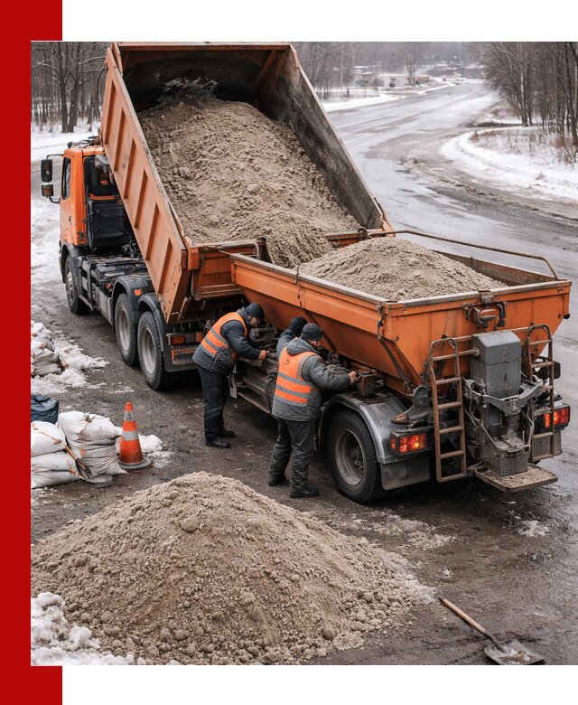 Поставка и вывоз пескосоля в Калининграде оптом и в розницу