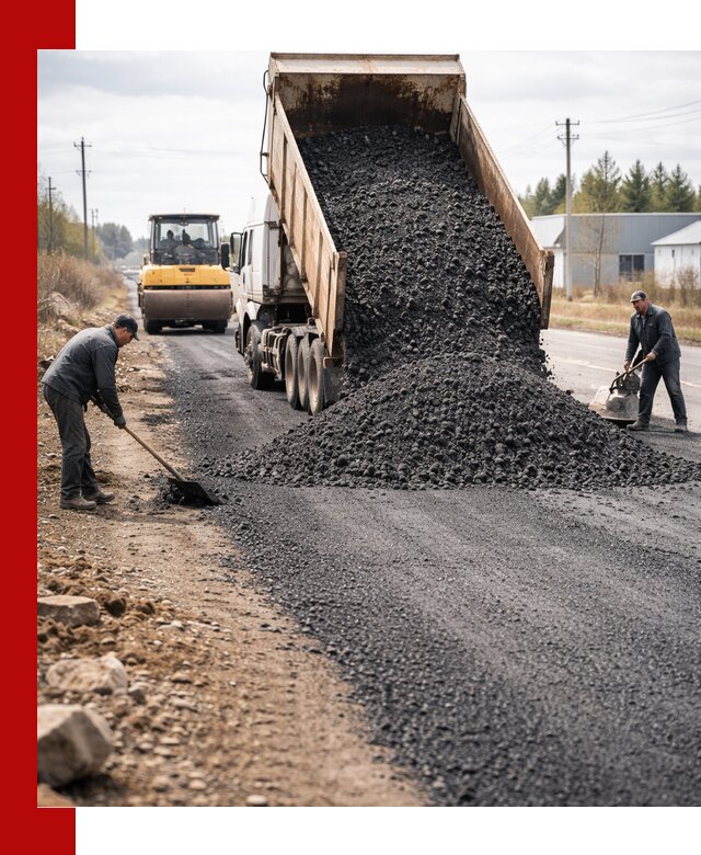 Асфальтовая крошка для дорог в Калининграде — поставка и доставка