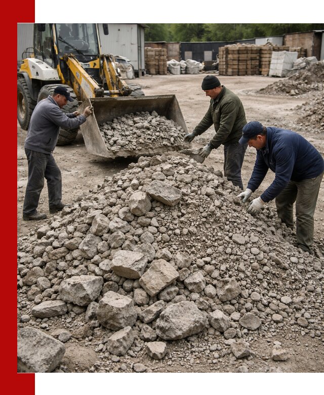 Демонтаж и вывоз бой бетона в Калининграде