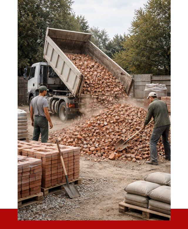 Бой кирпича в Калининграде с доставкой от 4250 руб/куб | ПРОНЕРУДКлн