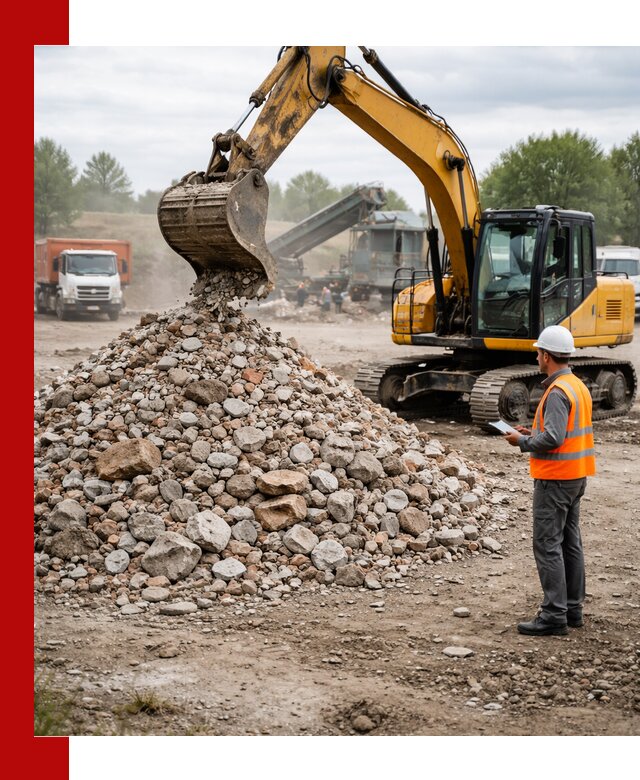Доставка и вывоз строительного боя в Калининграде