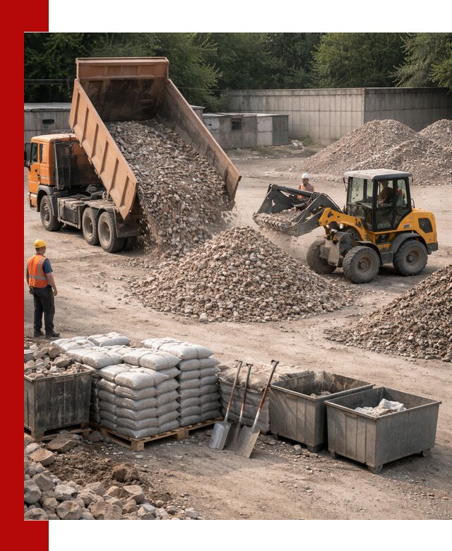 Вторичные материалы для отсыпки в Калининграде — поставка и доставка