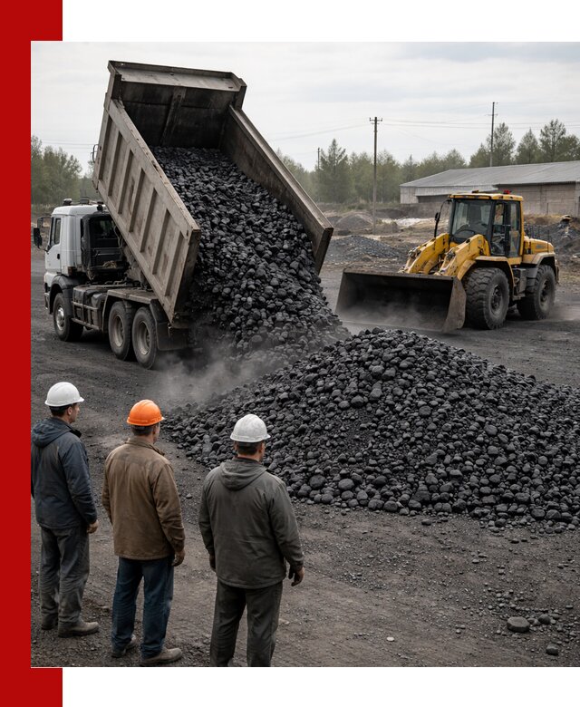 Доставка угля антрацита в Калининграде с самосвалами и погрузкой