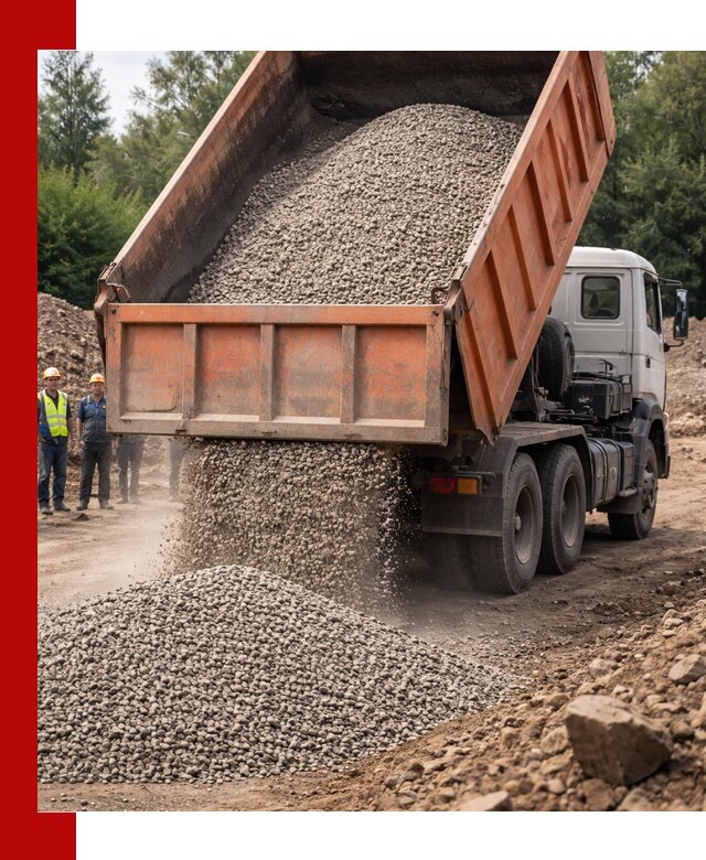 Доставка сыпучих материалов самосвалом в Калининграде быстро и надежно